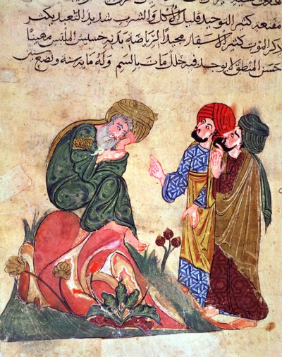 Socrates and his Students, illustration from 